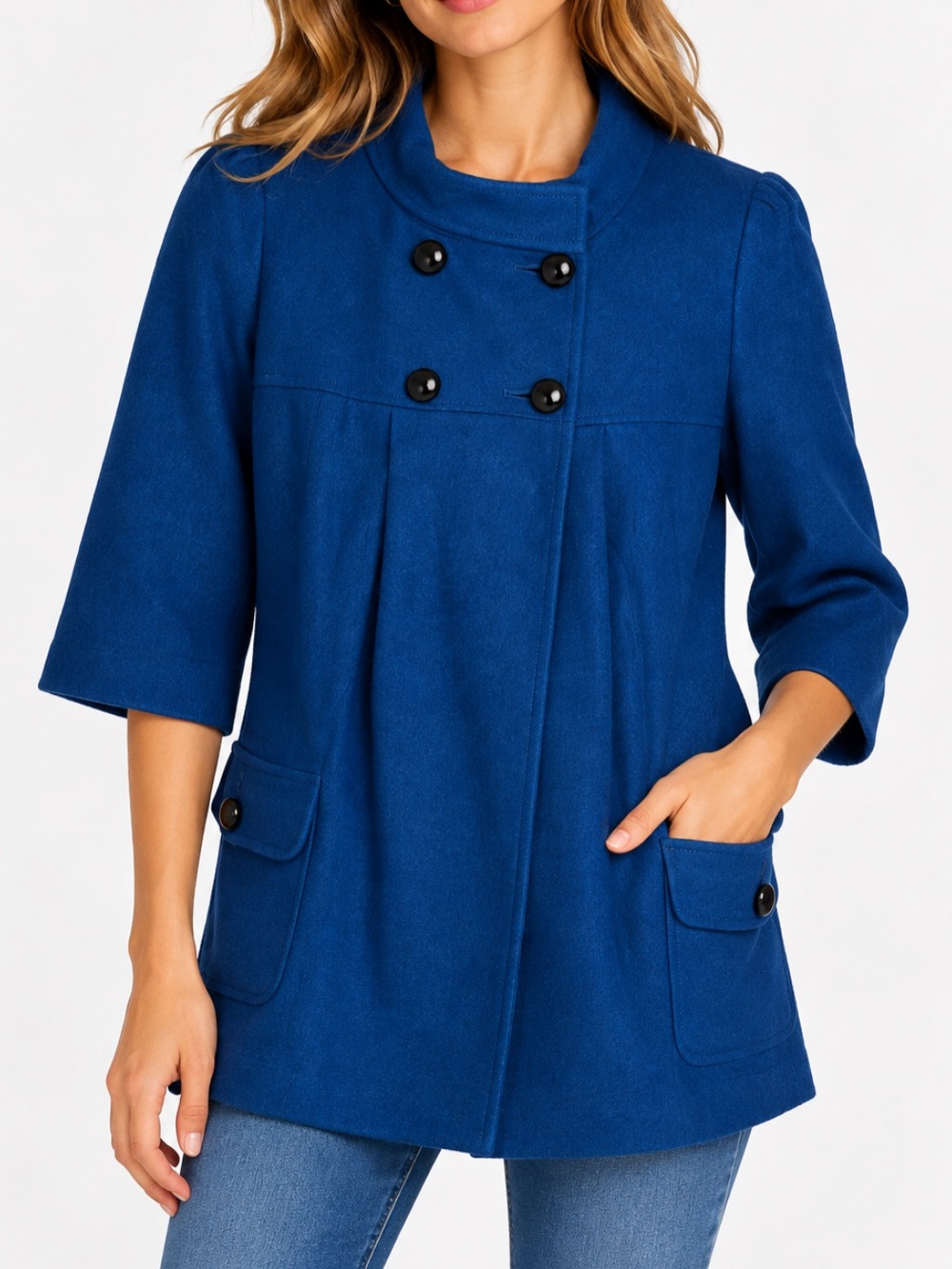 Forever 21 Coat Blue‎